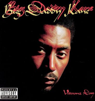 Album cover for Big Daddy Kane's 1998 album, Veteranz Day, featuring the rapper looking contemplative and focused, underscoring the theme of a seasoned, respected veteran.
