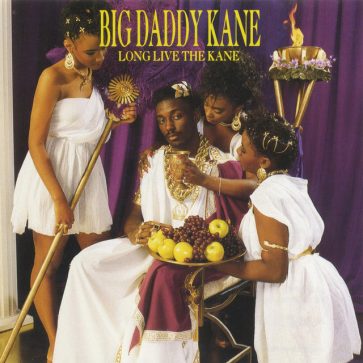 Long Live the Kane (1988) - The iconic debut album cover that introduced the world to Big Daddy Kane's lyrical genius. Features the classic singles "Ain't No Half Steppin'" and "Raw." Essential Golden Era Hip-Hop.